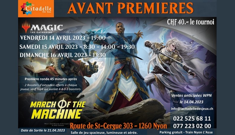 March of the Machine Prerlease April 14-16, 2023 (Release Date 21.04.2023)